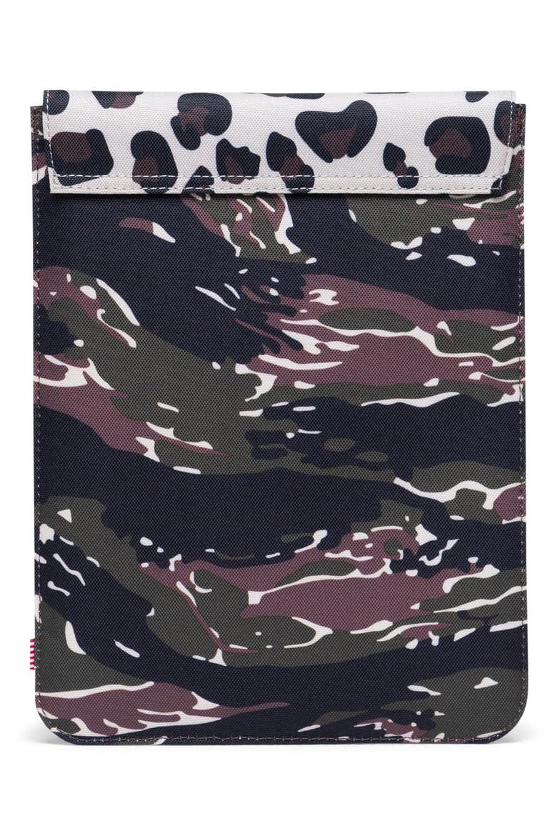 Spokane iPad Air Canvas Sleeve, Alternate, color, TIGER CAMO/ LEOPARD