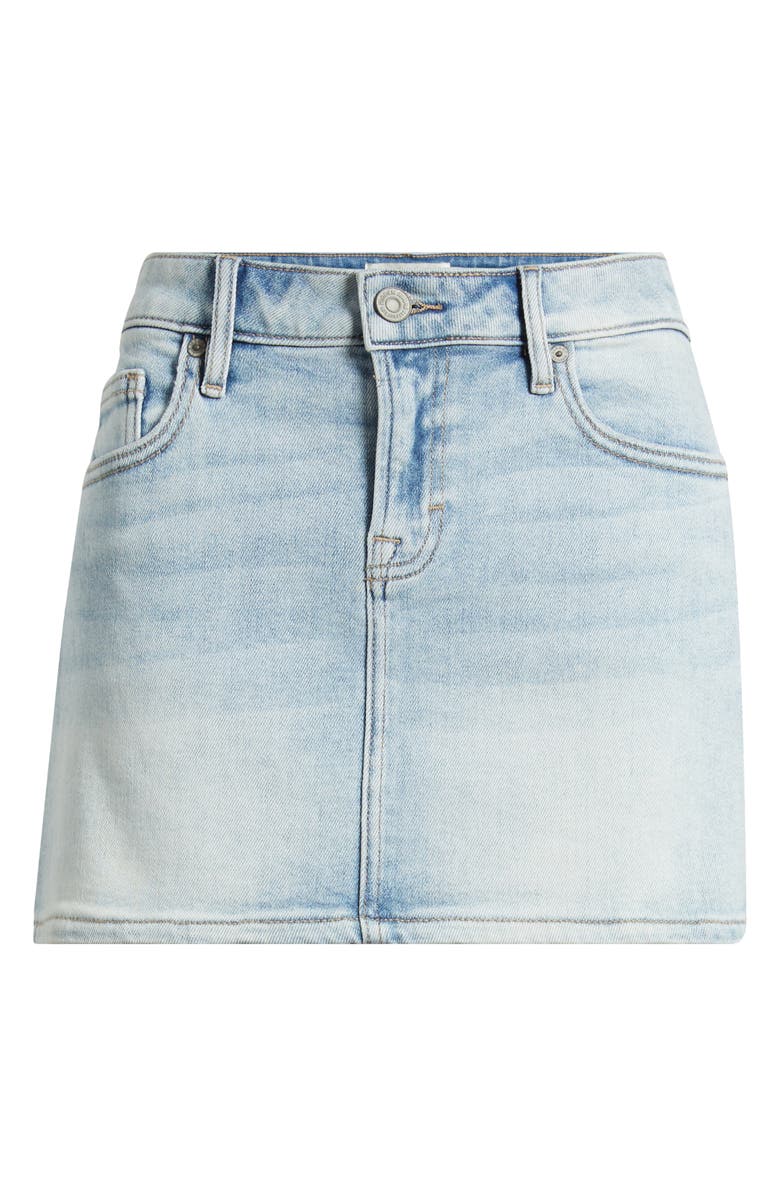 HIDDEN JEANS Micro Denim Miniskirt, Alternate, color, Medium Wash