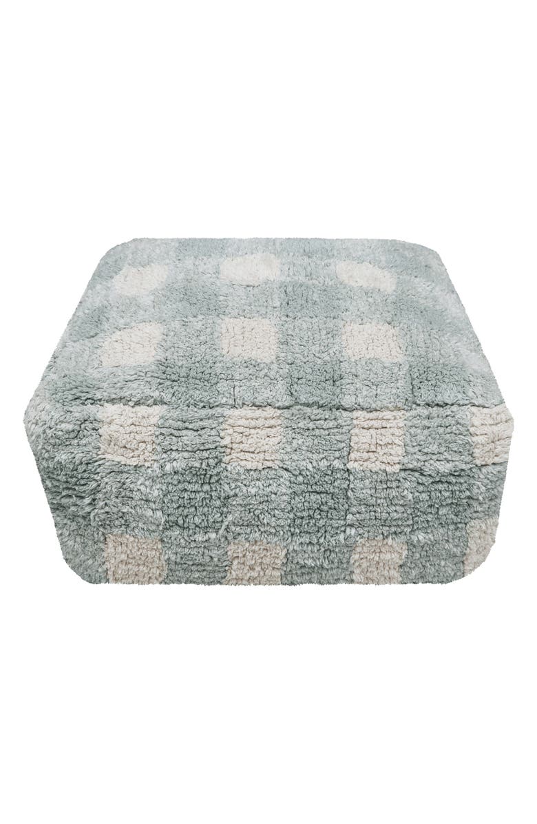 Lorena Canals Vichy Pouf, Main, color, Blue Sage