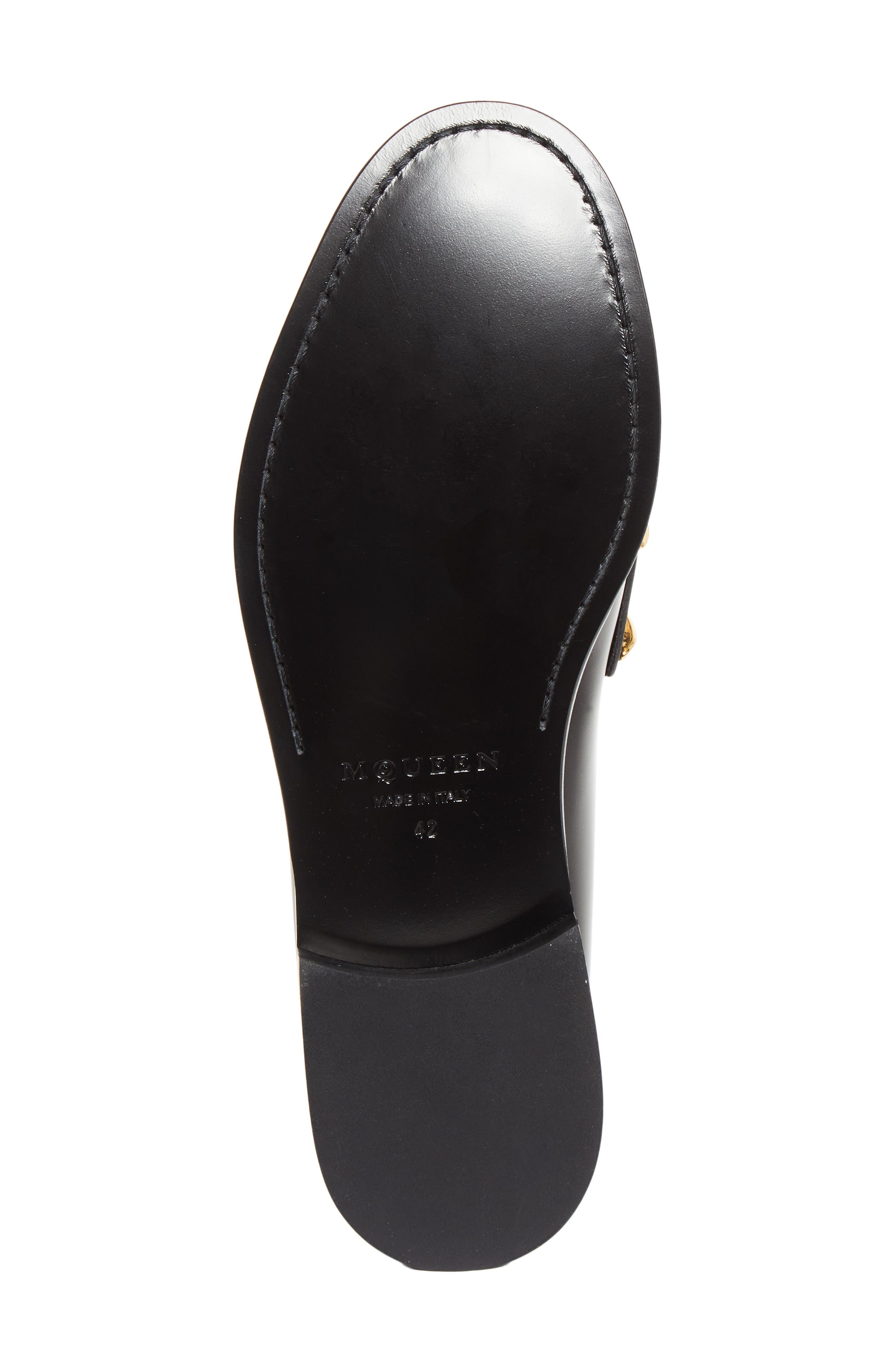McQueen Wishbone Loafer, Alternate, color, Black