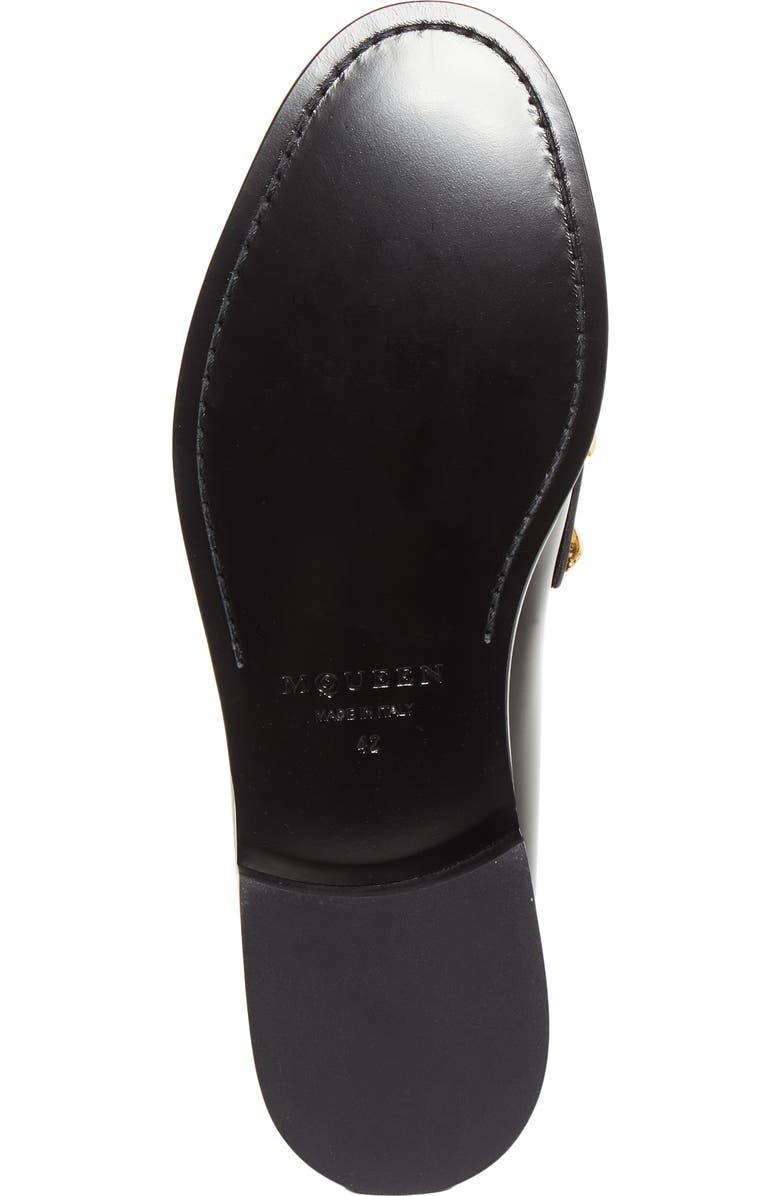 McQueen Wishbone Loafer, Alternate, color, Black