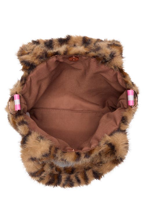 Piper & Jax Kids' Faux Fur Leopard Tote In Multi