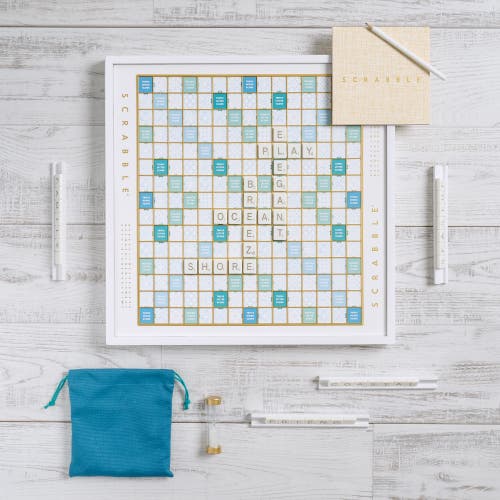 WS Game Company Scrabble Bianco Edition in White  product