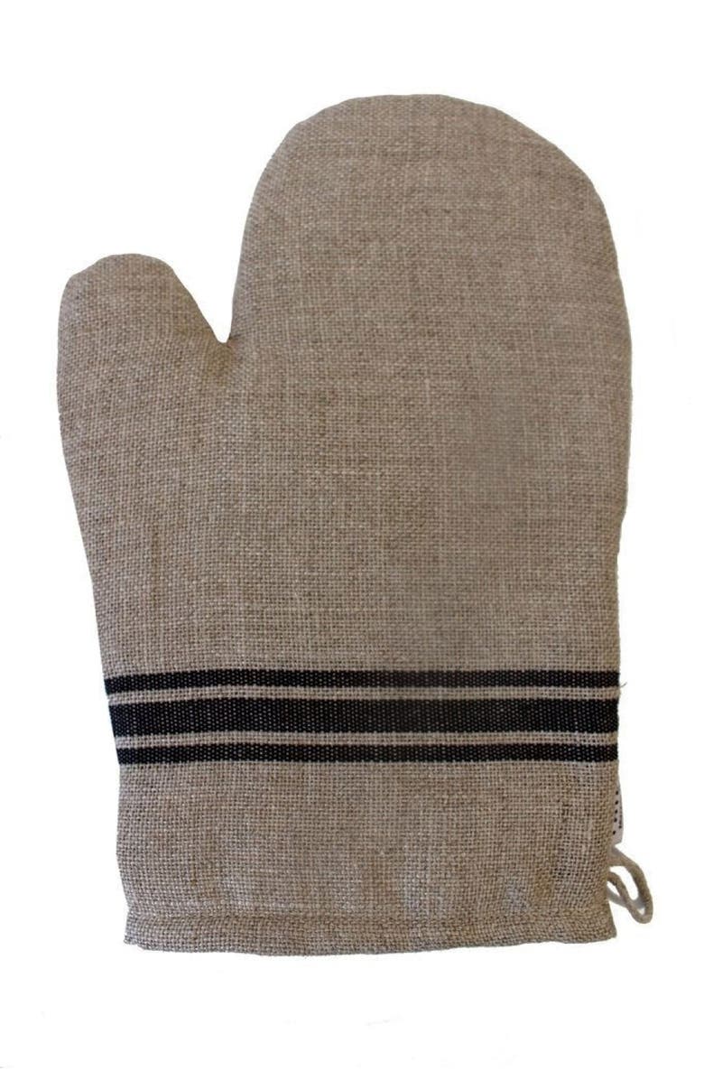 Be Home Belgian Linen Oven Mitt, Main, color,