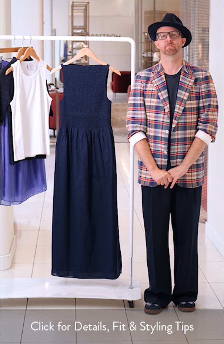 Smocked Cotton Maxi Sundress, sales video thumbnail