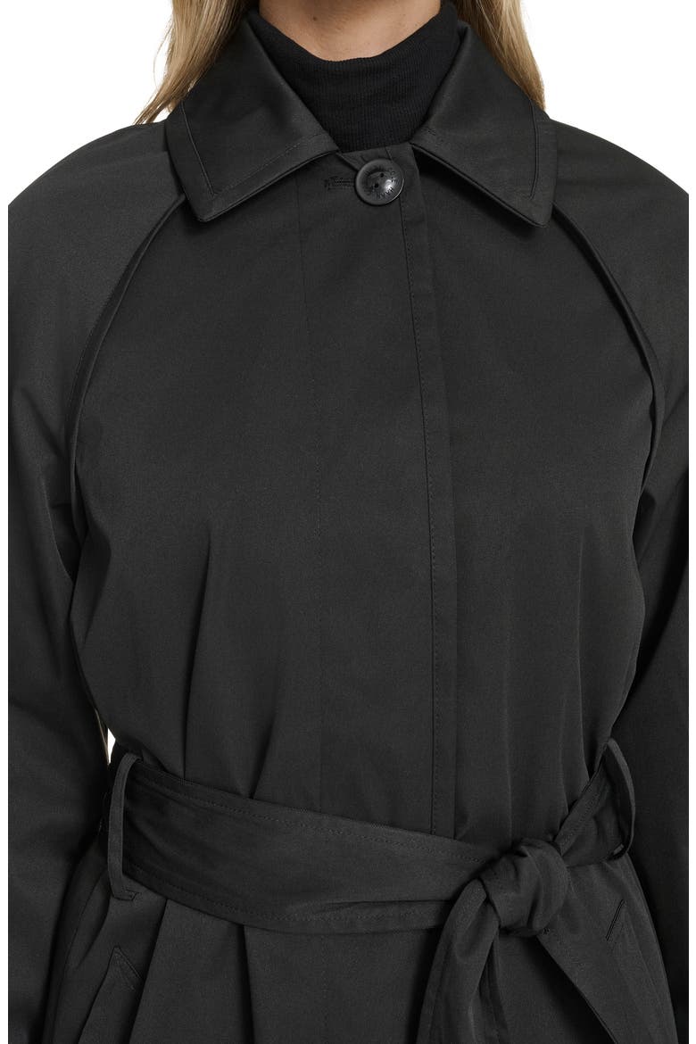 Water Resistant Twill Coat, Alternate, color, BLACK