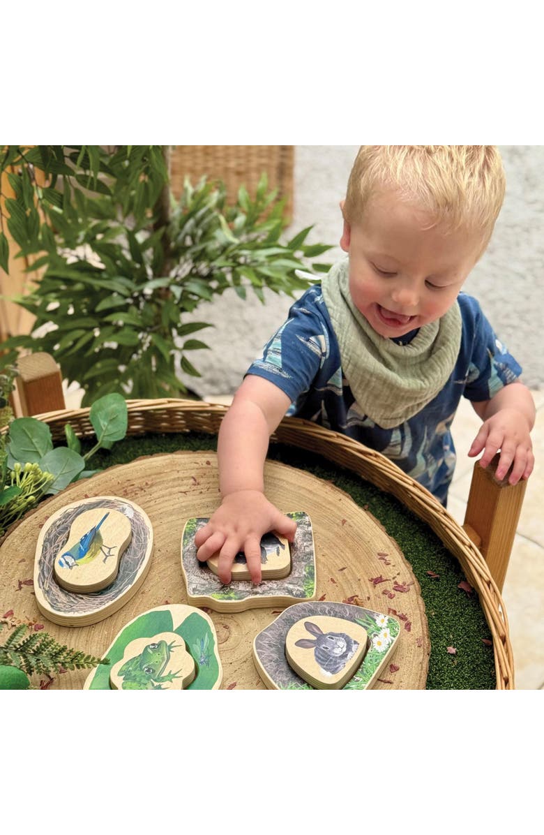 Yellow Door Who's Hiding? Woodland Animal Puzzles - Set of 4, Alternate, color, Multicolored