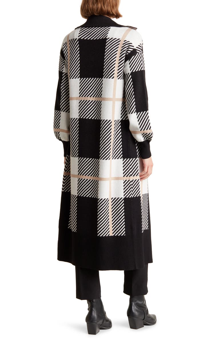 BY DESIGN Clova Plaid Cardigan Duster, Alternate, color,