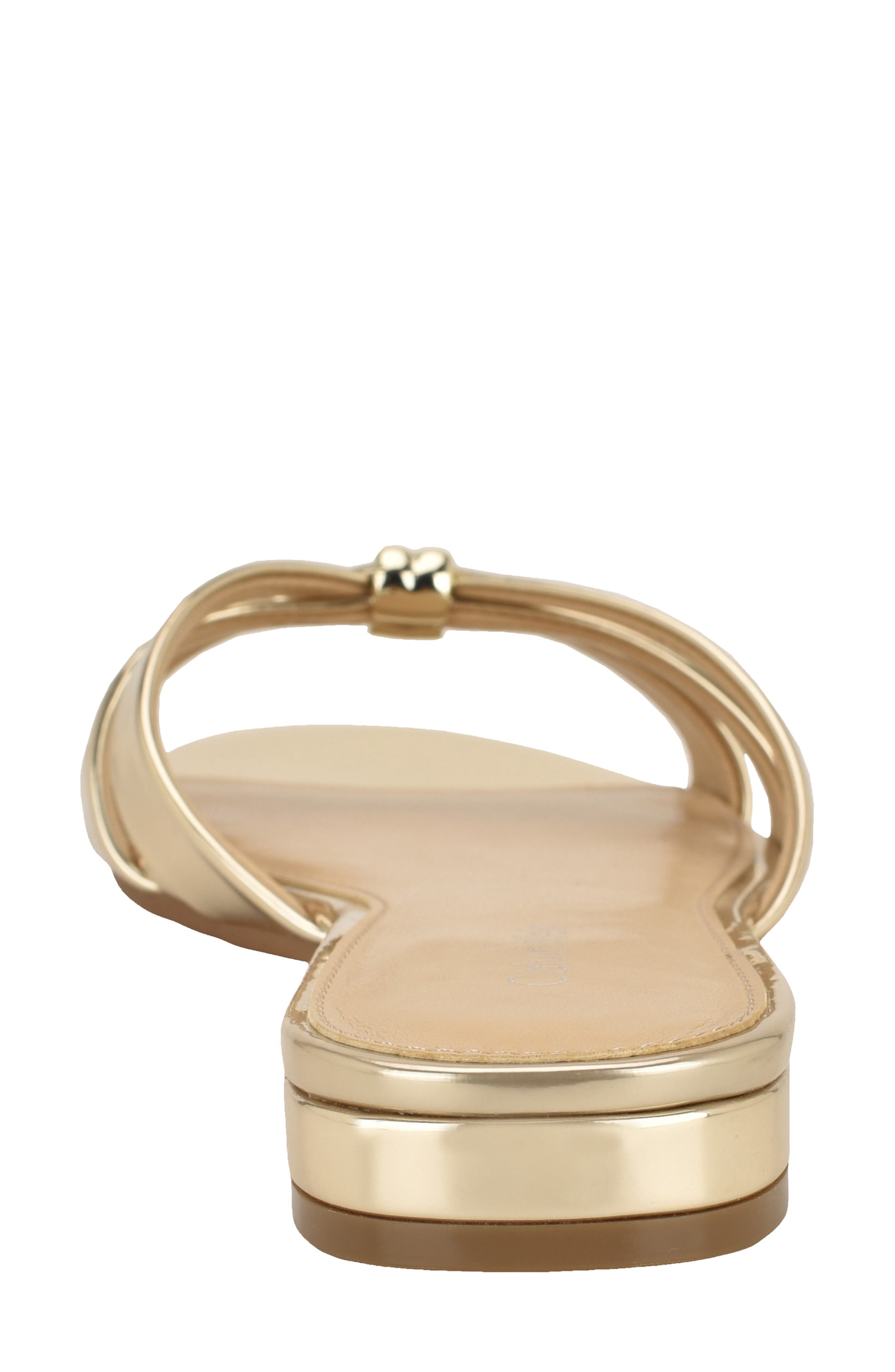 Petula Slide Sandal, Alternate, color, GOLD