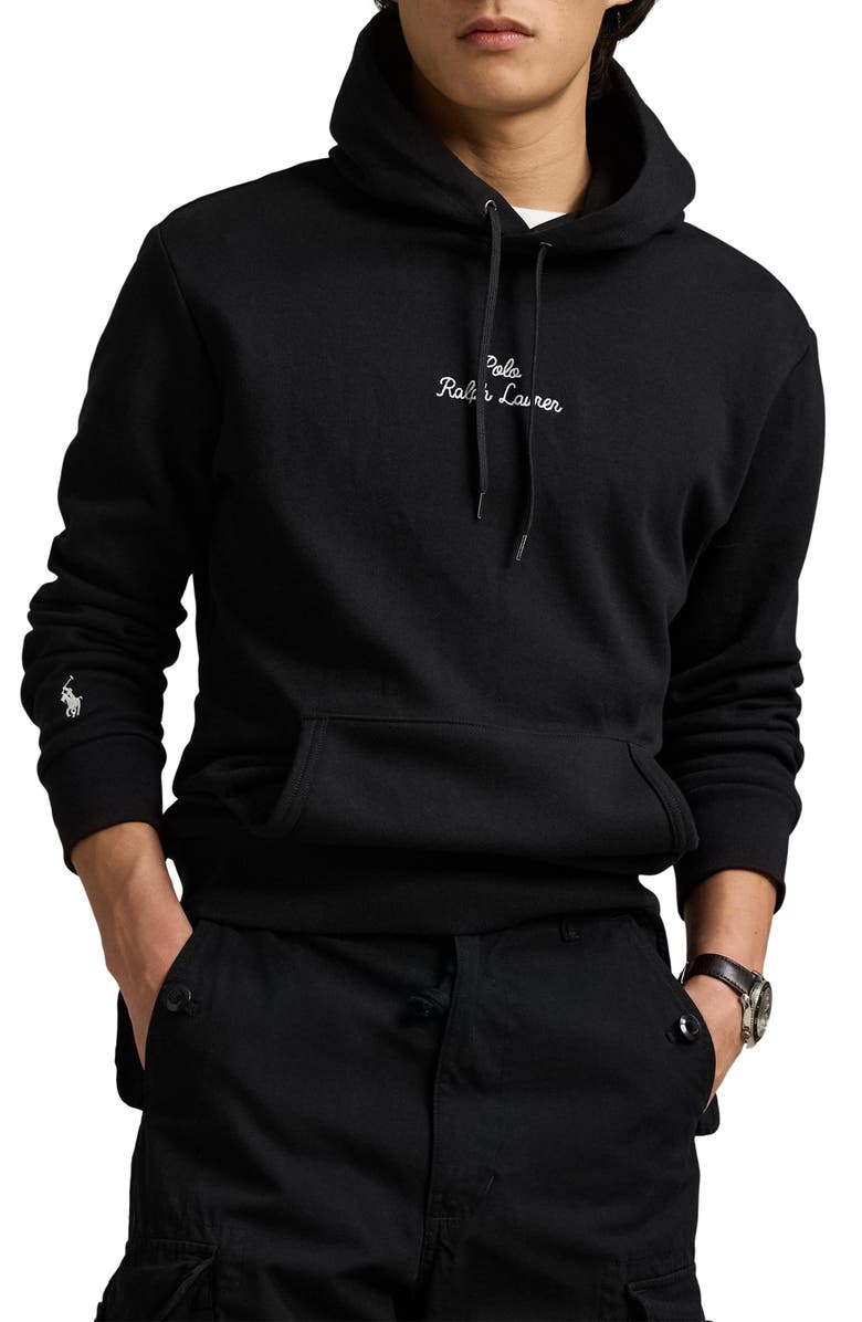 Polo Ralph Lauren Logo Double Knit Hoodie, Main, color,