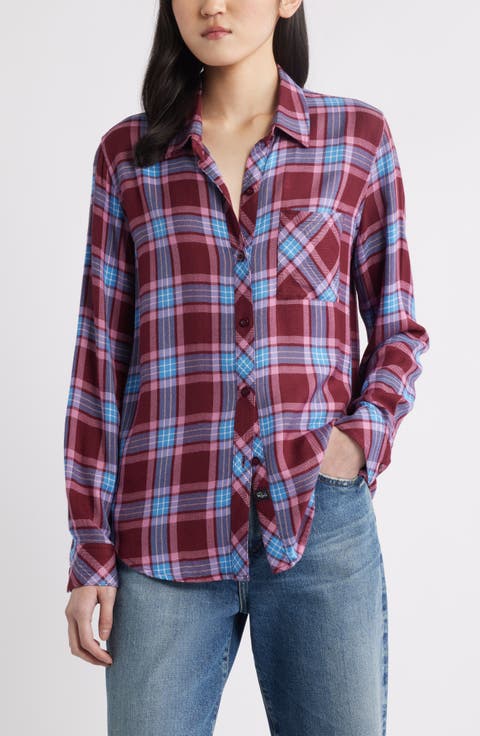 Hunter Plaid Button-Up Shirt