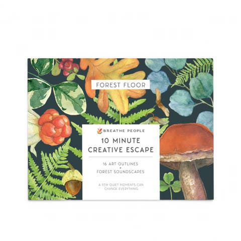 10 Minute Creative Escape Art Book, Forest Floor