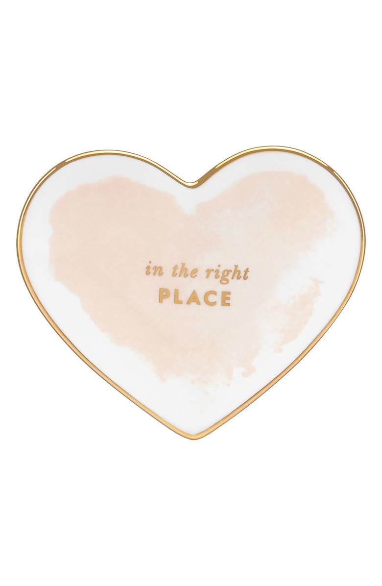 Kate Spade New York 'posy court' heart dish, Main, color, 