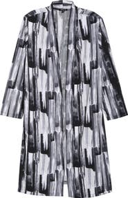 Vikki Vi Brushstroke Print Duster