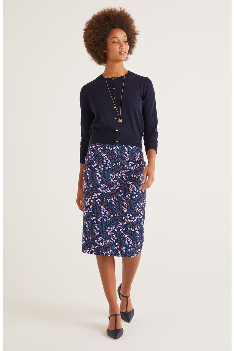 Kensington Stretch Cotton Pencil Skirt, Alternate, color, FLORAL PRINT