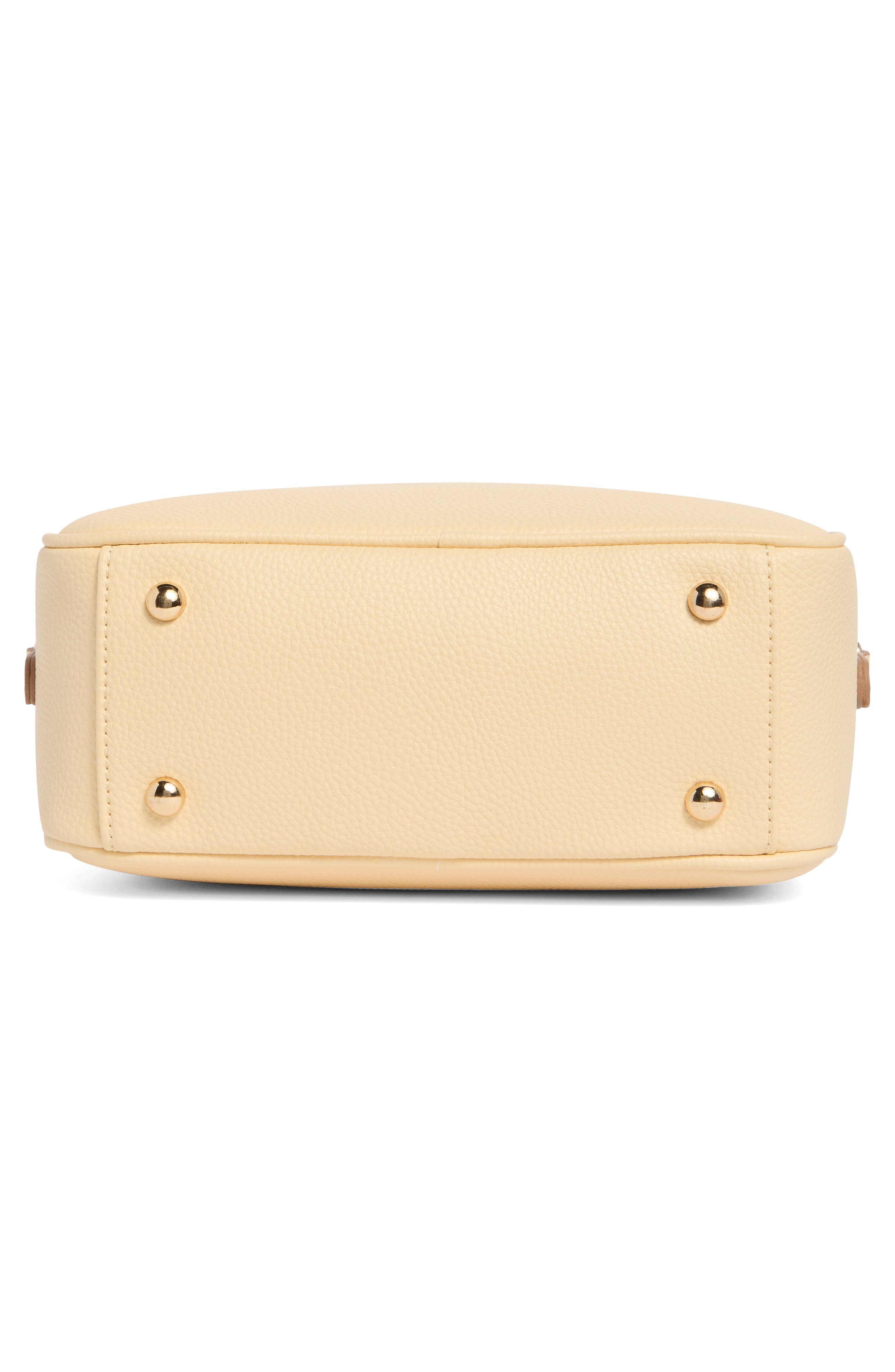 Nanette Lepore Pineapple Charm Crossbody Satchel, Alternate, color, Panna Cotta