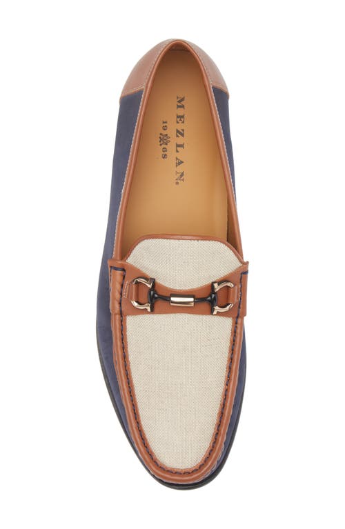 Mezlan Kheanill Moc Toe Bit Loafer In Blue Multi