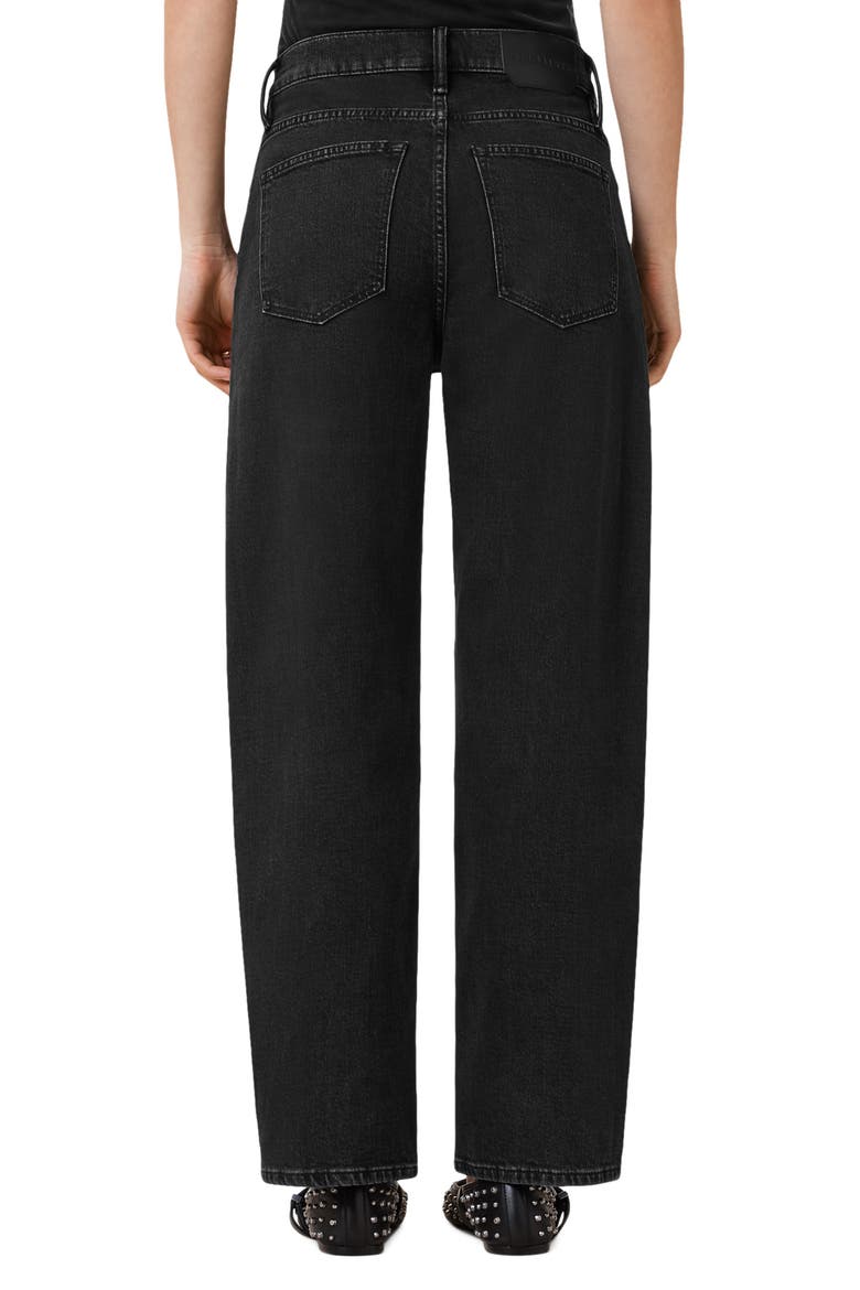 Sadie Barrel Leg Jeans, Alternate, color, WASHED BLACK