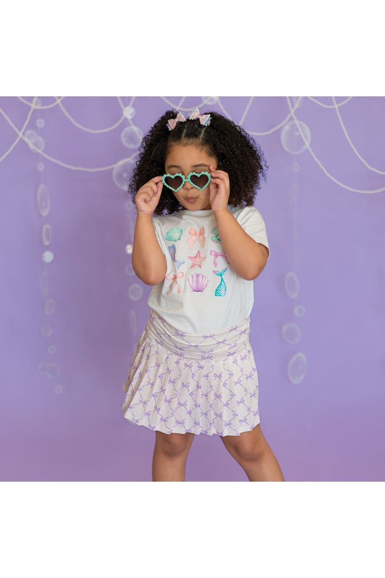 Lavender Bow Trellis Athletic Skort, Alternate, color, Lavender