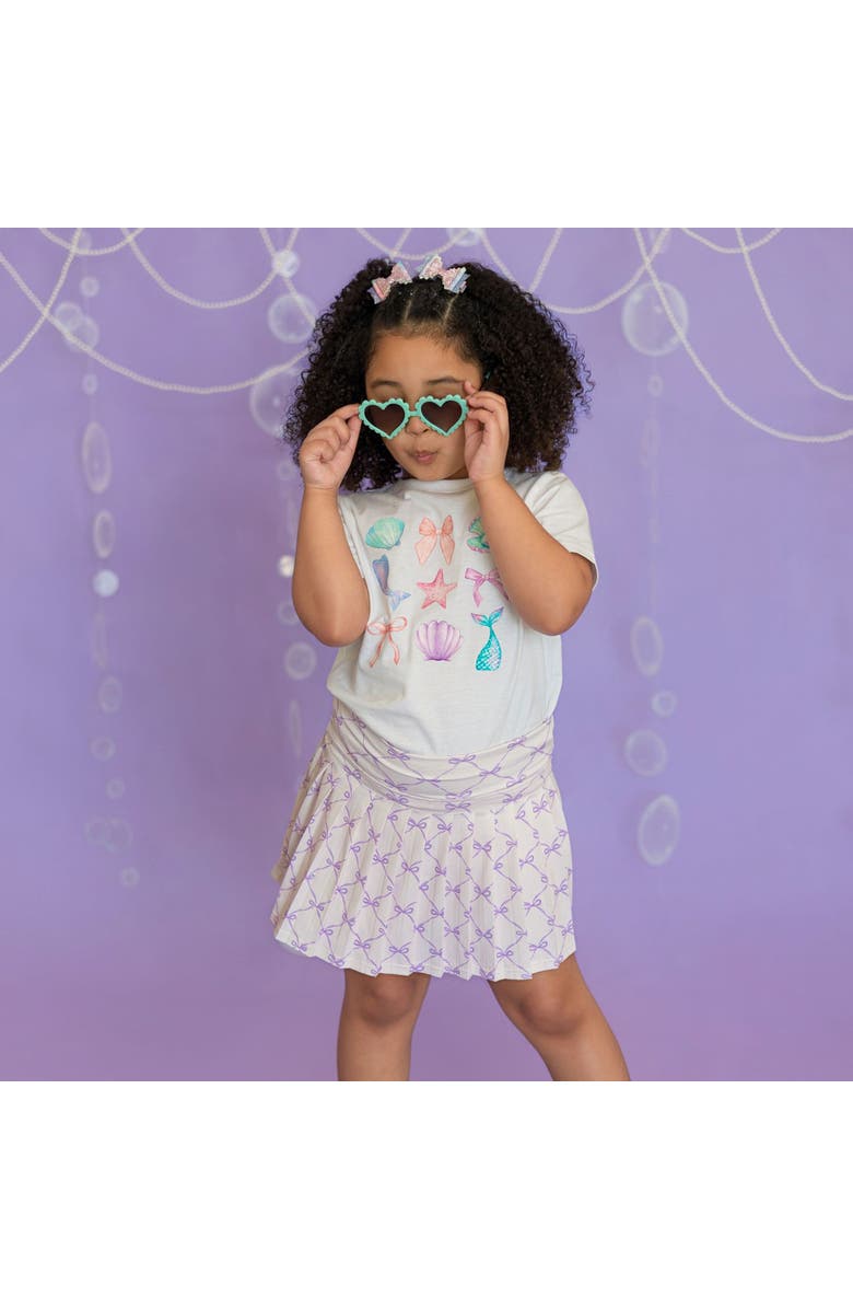 Sweet Wink Lavender Bow Trellis Athletic Skort, Alternate, color, Lavender