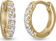 Bony Levy Audrey Diamond Huggie Hoop Earrings