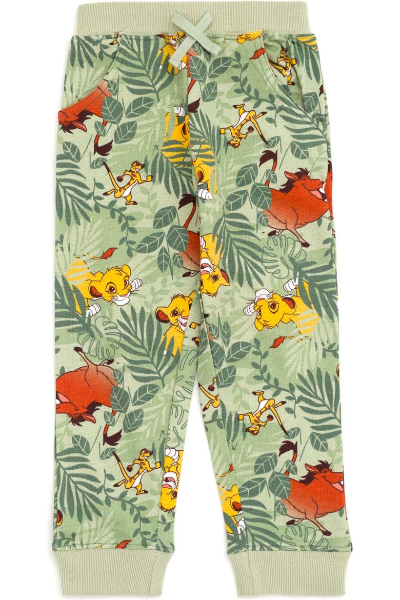 Lion King 2-Piece Sweatshirt and Joggers Set, Alternate, color, Light Green