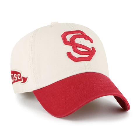 Men's '47 Cream USC Trojans Grand Stand Clean Up Adjustable Hat