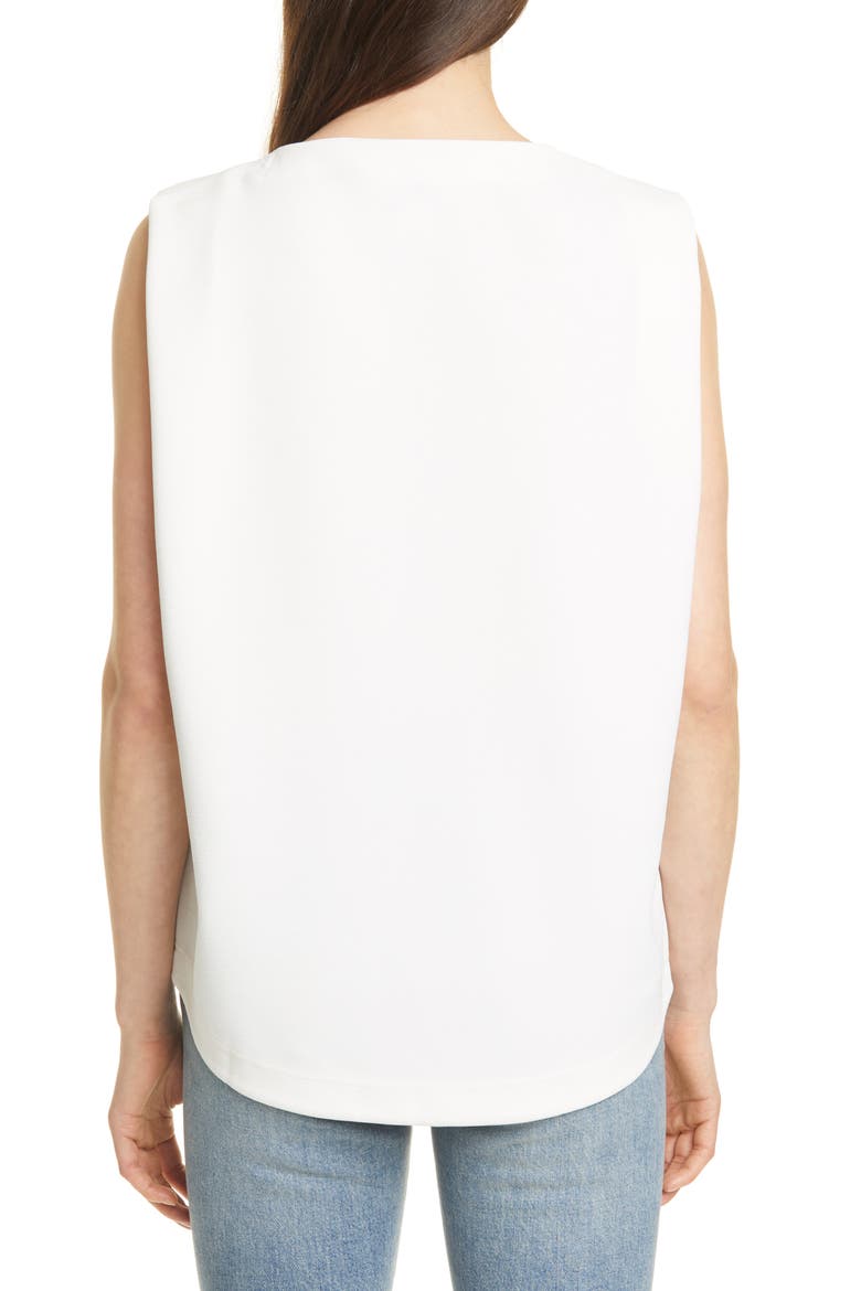 Sculptural Top, Alternate, color, CRESCENT CREAM