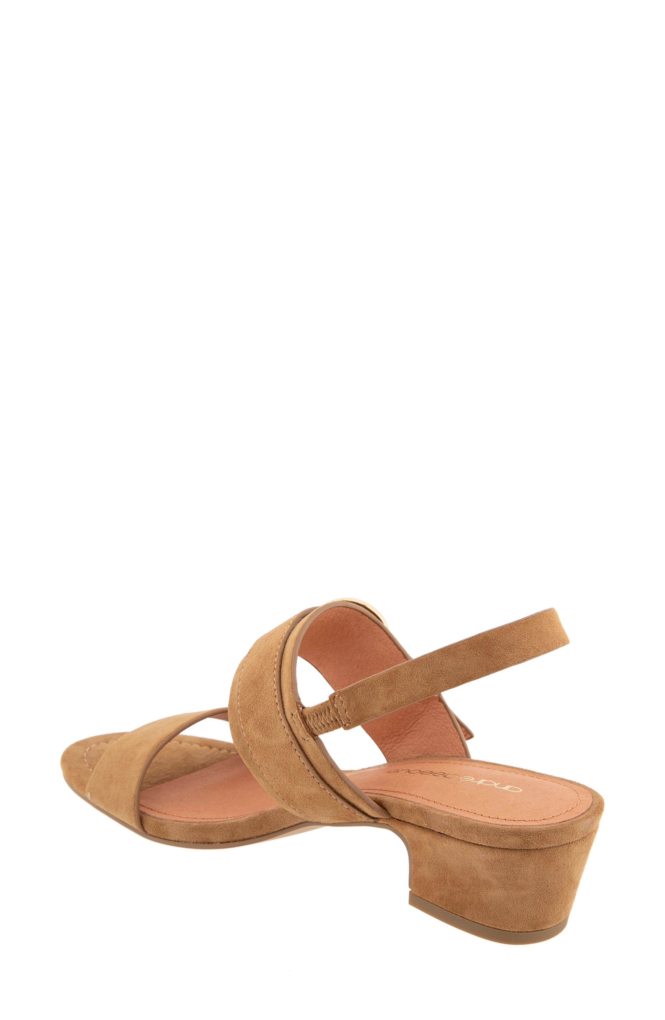 André Assous Patresa Ankle Strap Sandal, Alternate, color, Cognac
