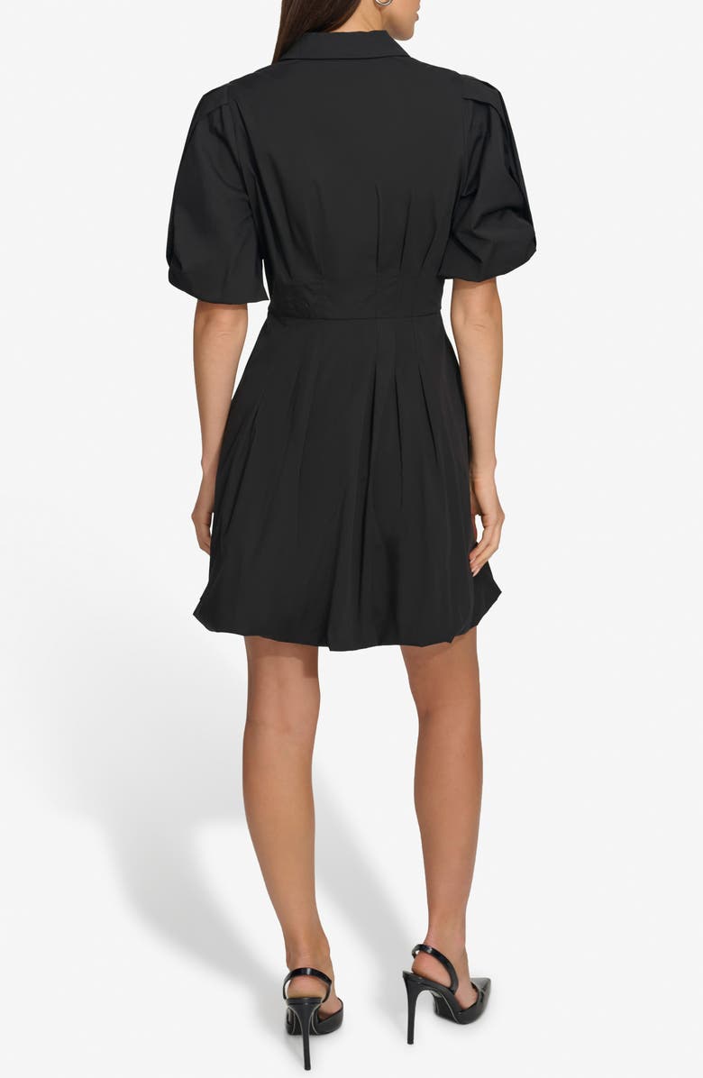 DKNY Puff Sleeve Mini Shirtdress, Alternate, color, 