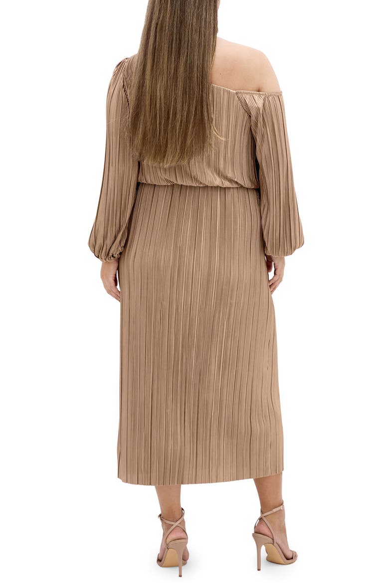 Jay Long Sleeve Midi Dress, Alternate, color, OYSTER