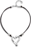 UNODE50 Dual Strap Heart Pendant