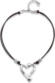 UNODE50 Dual Strap Heart Pendant