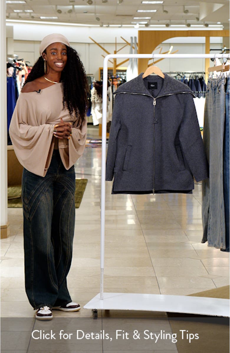 Silves Wool Blend Oversize Jacket, sales video thumbnail