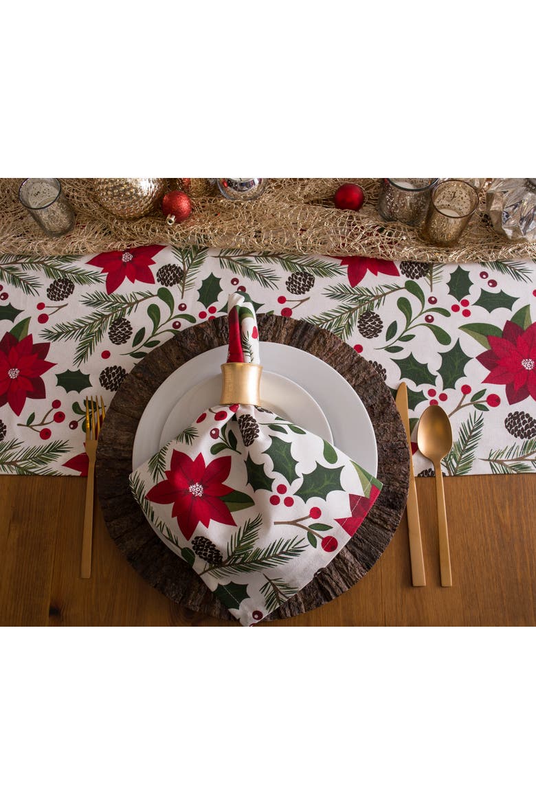 Woodland Christmas Table Runner, Alternate, color, Woodland Christmas