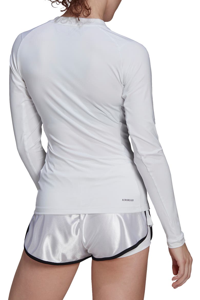 Tennis Freelift Long Sleeve T-Shirt, Alternate, color, WHITE/ BLACK