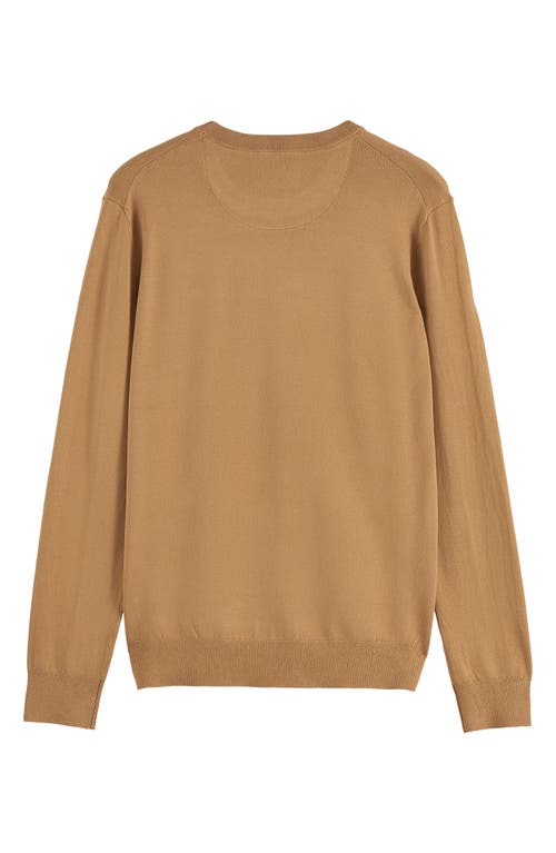 Scotch & Soda Core Crewneck Pullover In Brown