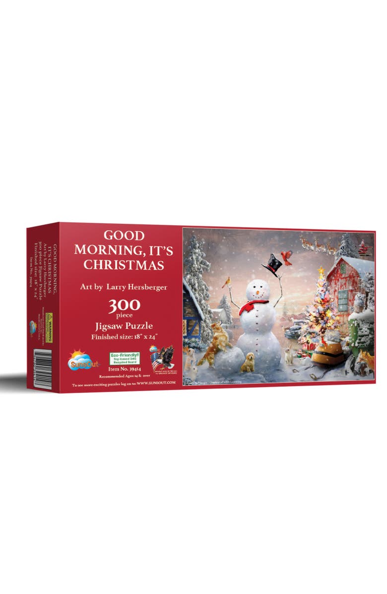 Sunsout Good Morning Its Christmas 300 piece Jigsaw Puzzle for Adults, Main, color, Multicolor