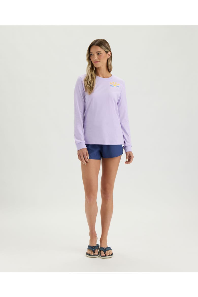 Sunset Logo Long Sleeve Tee, Alternate, color, ENGLISH HYACINTH