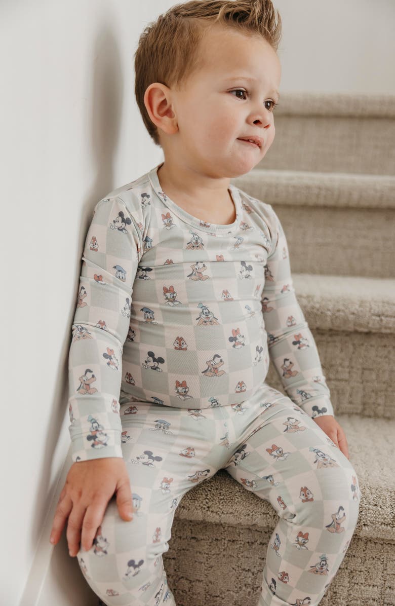 Copper Pearl Mickey & Friends Fitted Two-Piece Pajamas, Alternate, color, Mickey Mouse Friends
