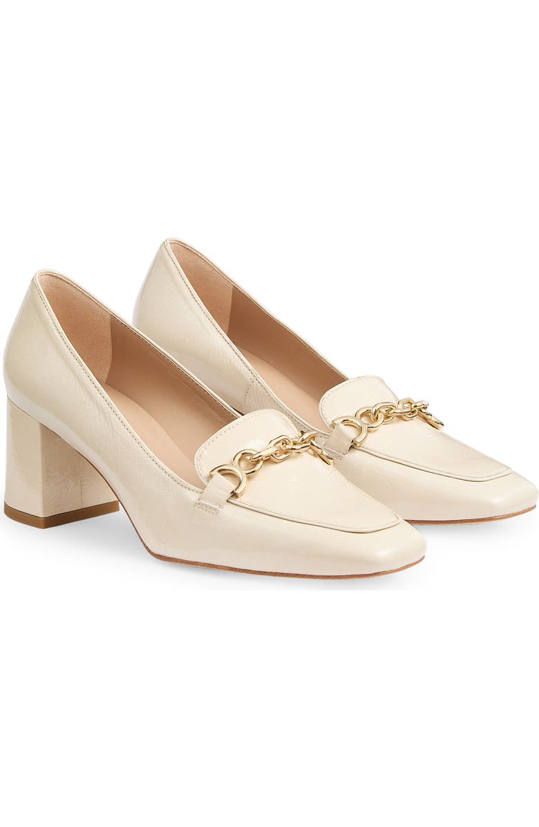 LK Bennett Johanna Loafer Pump, Main, color, Ecru