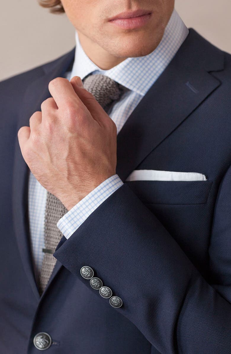 Hart Schaffner Marx 'Capital Collection' Navy Wool Blazer, Alternate, color, 