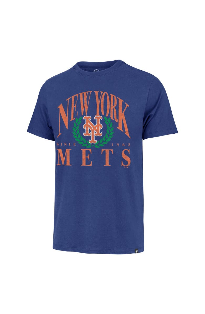 '47 Men's '47 Royal New York Mets Pitchout Franklin T-Shirt, Alternate, color, 