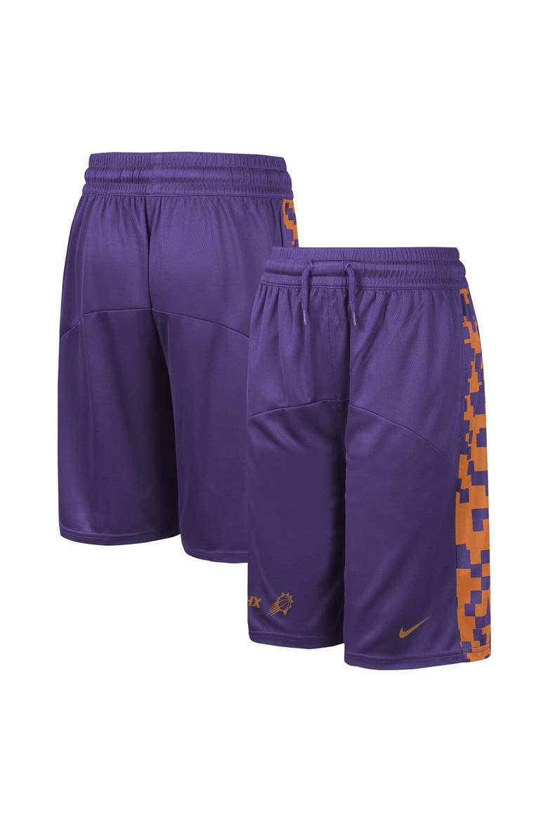 Youth Nike Purple Phoenix Suns Courtside Starting Five Team Shorts, Alternate, color, Purple