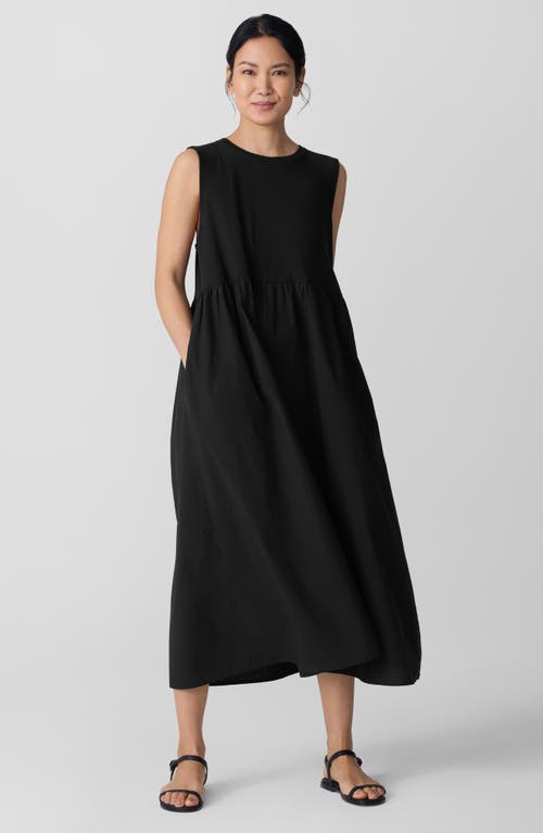 Eileen Fisher Sleeveless Organic Cotton Midi Dress