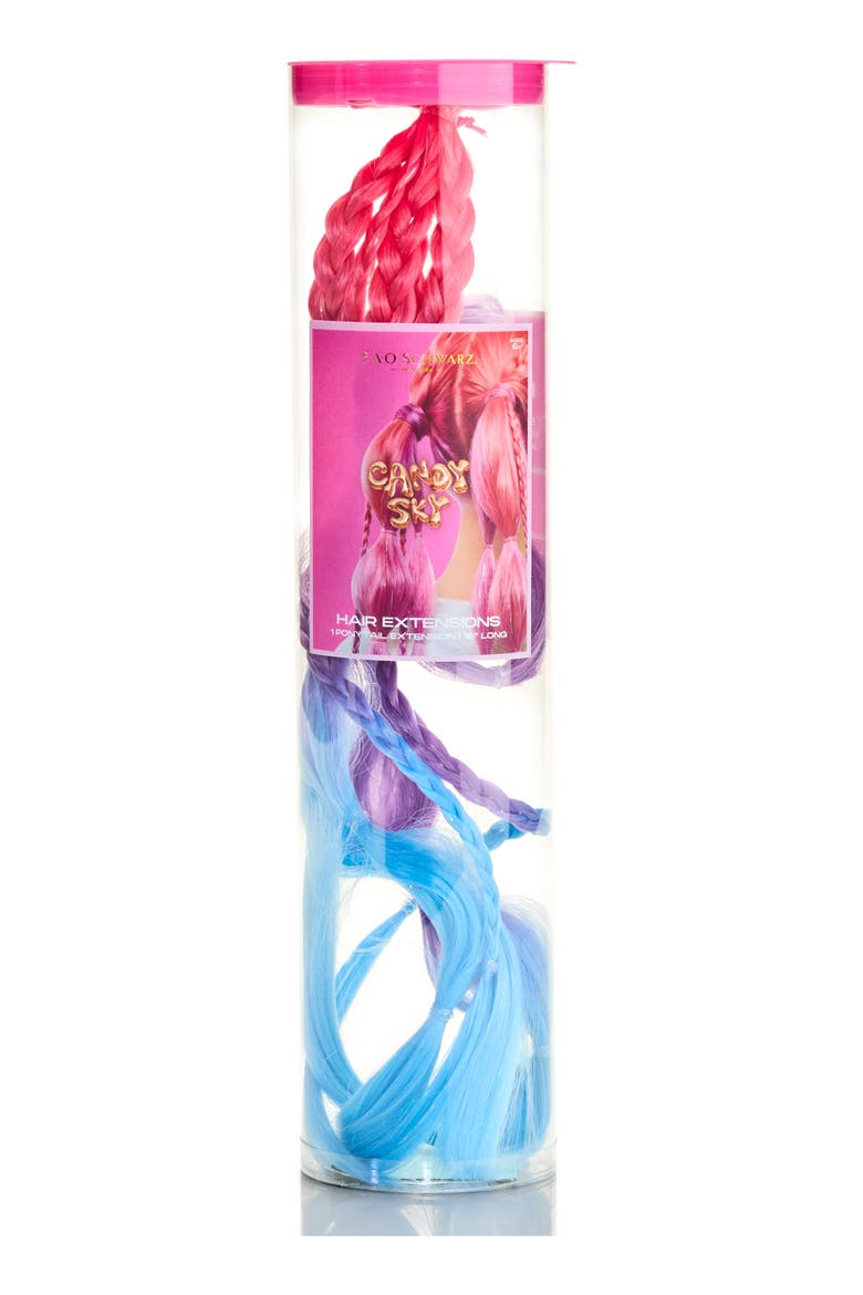 Candy Sky Wrap Ponytail Hair Extension, Alternate, color, PINK OVERFLOW