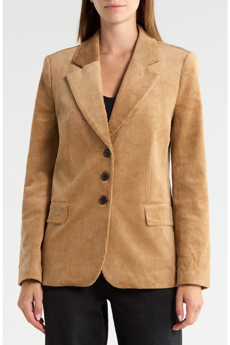 Maeva Cotton Blend Corduroy Jacket, Alternate, color, GOLDEN CARAMEL