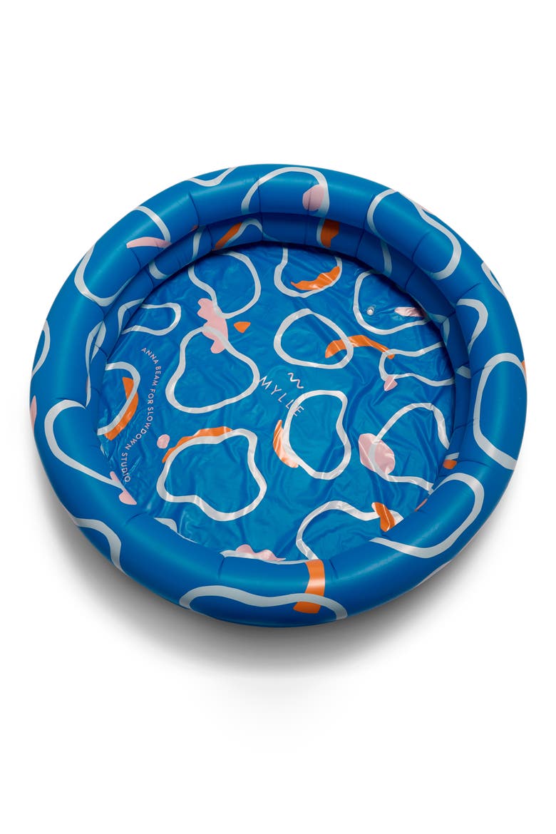 Slowdown Studio Artist Collaboration Inflatable Pool, Alternate, color, BLUE
