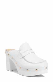 Lycra Stud Platform Mule