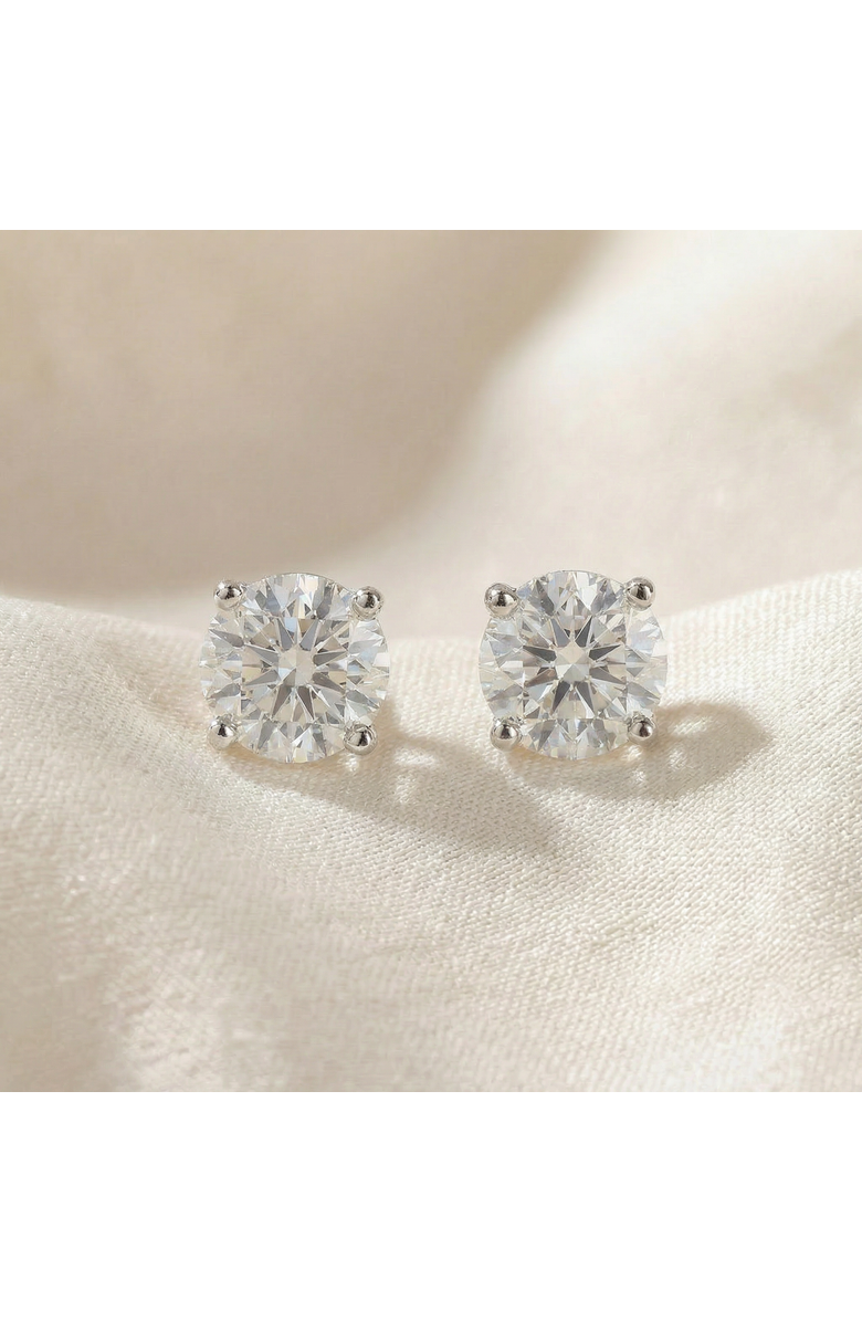 Bliss Diamond 1 1/4 Ct Diamond Screw Back Studs 14k Gold Lab Grown Eco Friendly, Alternate, color, 14K White Gold